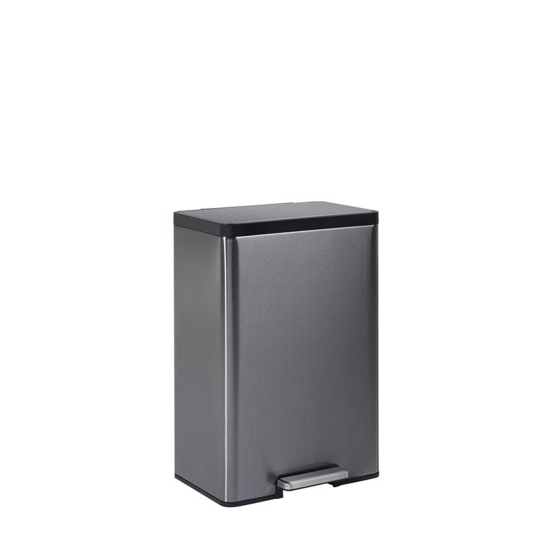 Rubbermaid 2112520 12 gal Gray Stainless Steel Step-On Trash Can