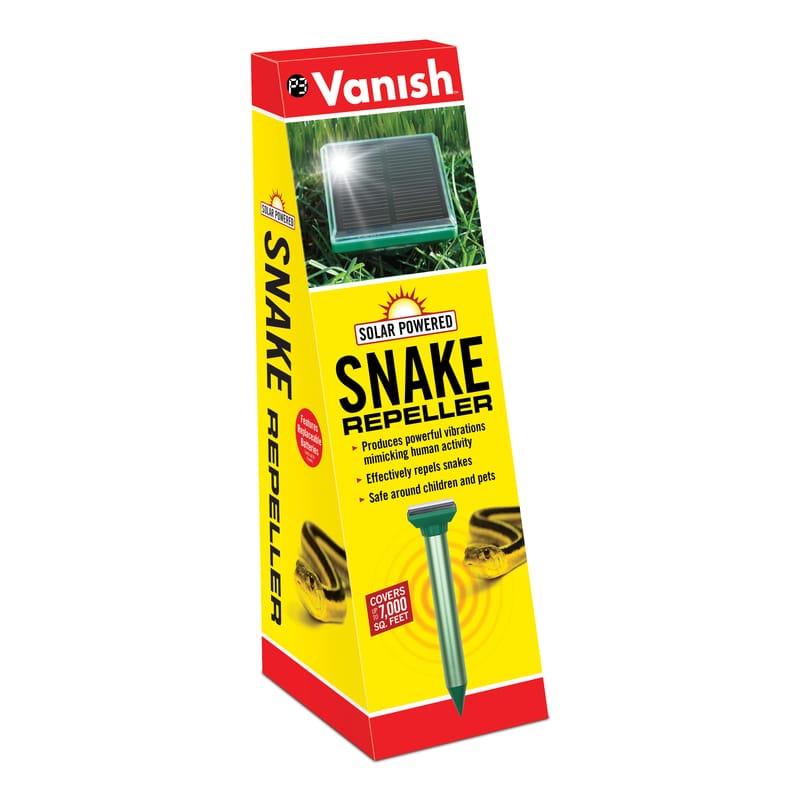 Vanish P7845 Solar-Powered Electronic Stake Repeller For Snakes