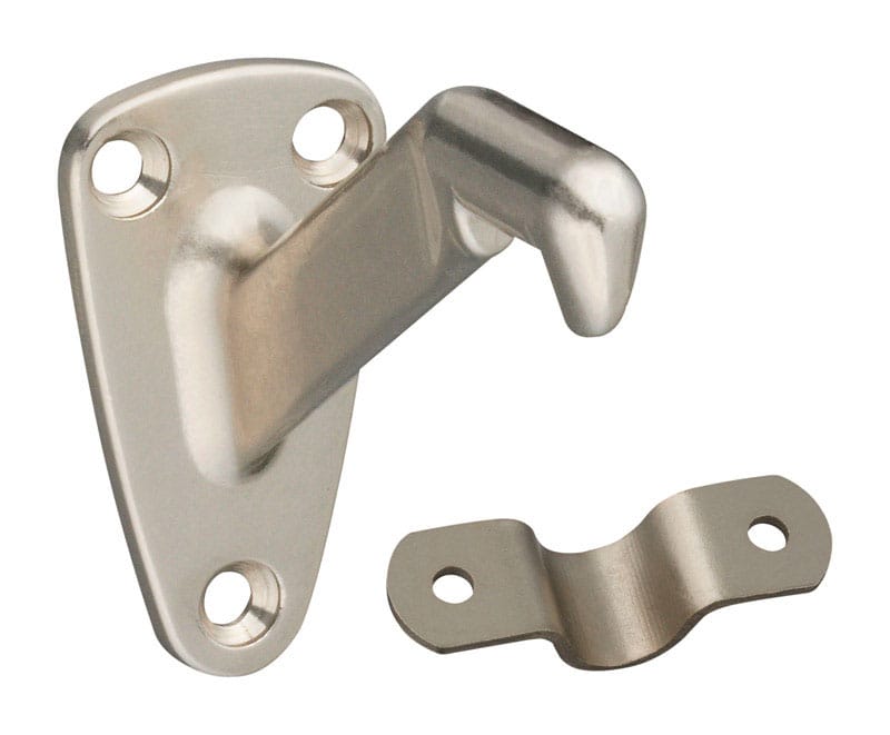 National Hardware N325-548 Silver Zinc Die Cast w/Steel Strap Handrail Bracket