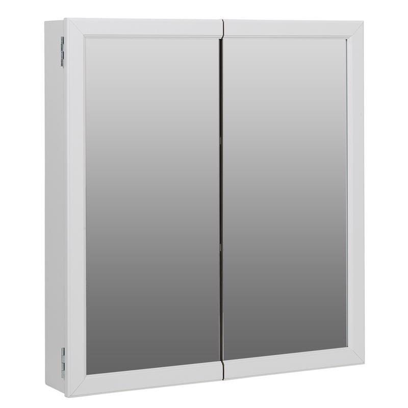 Zenna Home WBW2426 25.38 in. H X 25.38 in. W X 4.50 in. D Rectangle Medicine Cabinet/Mirror