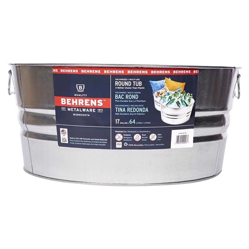 Behrens 3GS 17 gal Steel Tub Round