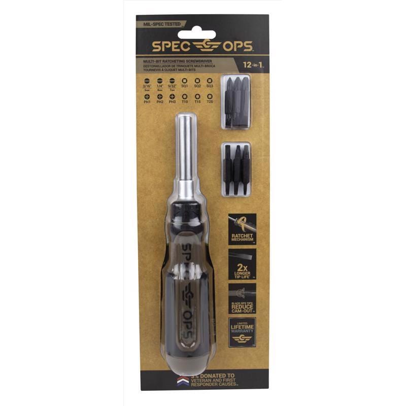 Spec-Ops SPEC-SRM-1 Ratchet Screwdriver 3.5"