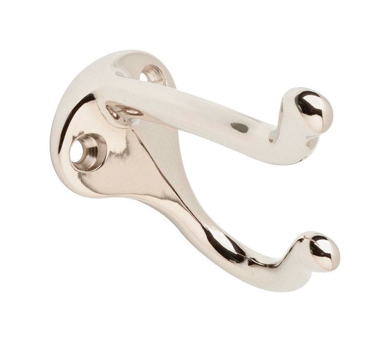 Ives 571MB26 Medium Bright Chrome Solid Brass 1-1/4 in. L Coat/Hat Hook 35 lb 1 pk