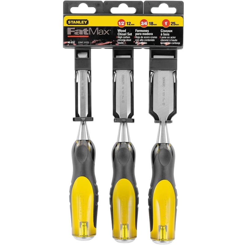 Stanley 16-970 FatMax Thru-Tang Wood Chisel Set 3 pk