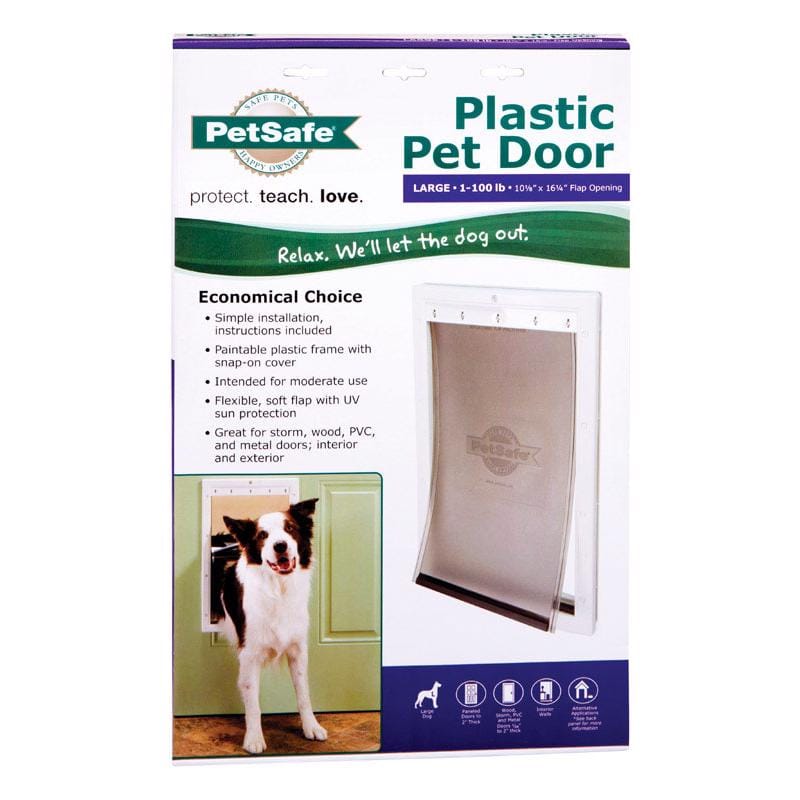 Petsafe PPA00-10960 19.75 in. H X 12.5 in. W Large Plastic Pet Door
