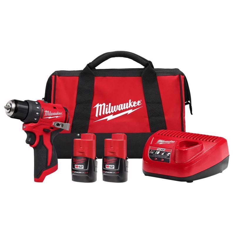 Milwaukee 3401-22 M12 3/8 in. Brushless Cordless Drill/Driver Kit (Battery & Charger)