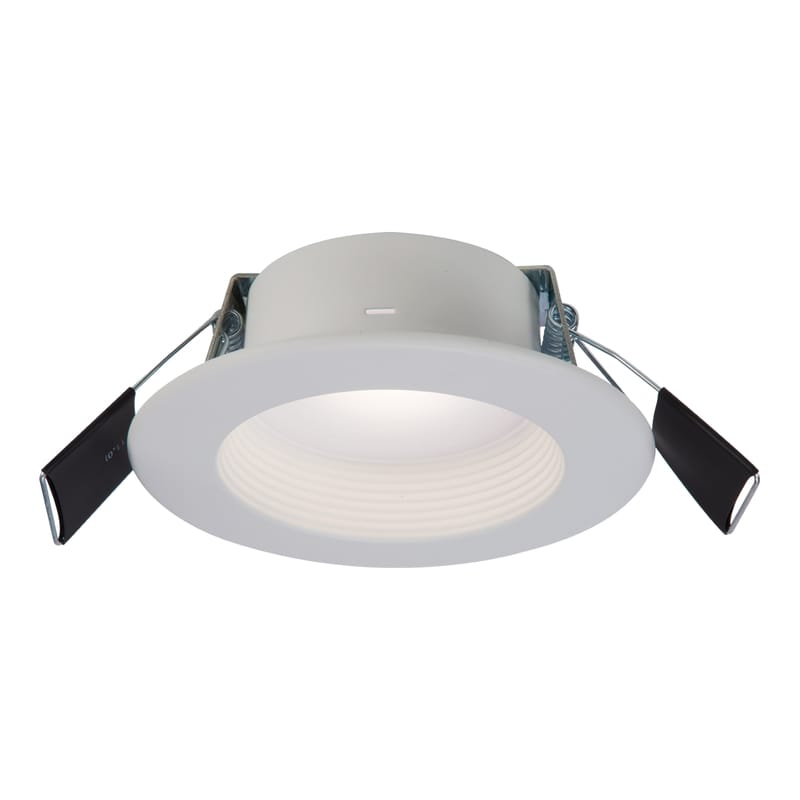 Halo RL4LS9FSD2W1EWH RL4 Series Matte White 4 in. W LED Canless Recessed Downlight 8.7 W