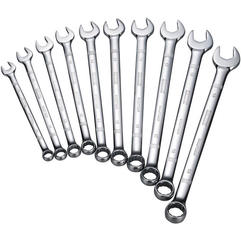 Dewalt DWMT72166 Metric Combination Wrench Set 10 pc