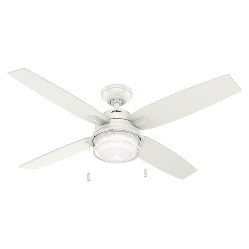 Hunter 59240 Fan Ocala 52 in. Bronze White LED Indoor and Outdoor Ceiling Fan