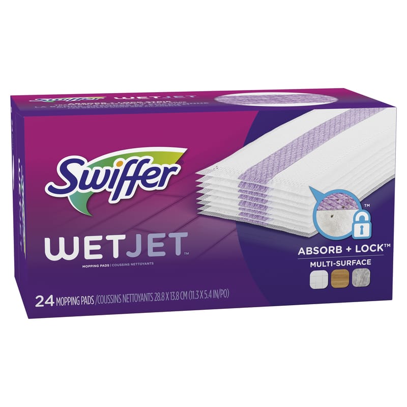 Swiffer 80334585 WetJet No Scent Floor Cleaner Refill Pads 24 pk