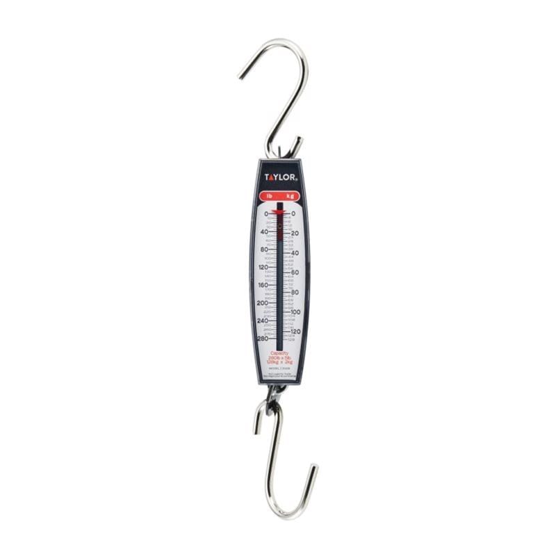 Taylor 33284104 White Analog Hanging Scale 280 lb