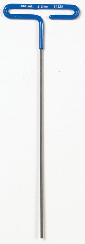 Eklind 54925 2.5 mm Metric T-Handle Power Hex Key 1 pc