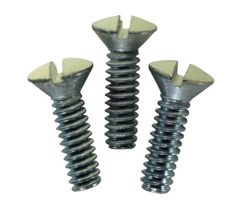Leviton 86000-PRT Ivory Metal Wall Plate Screws 20 pk