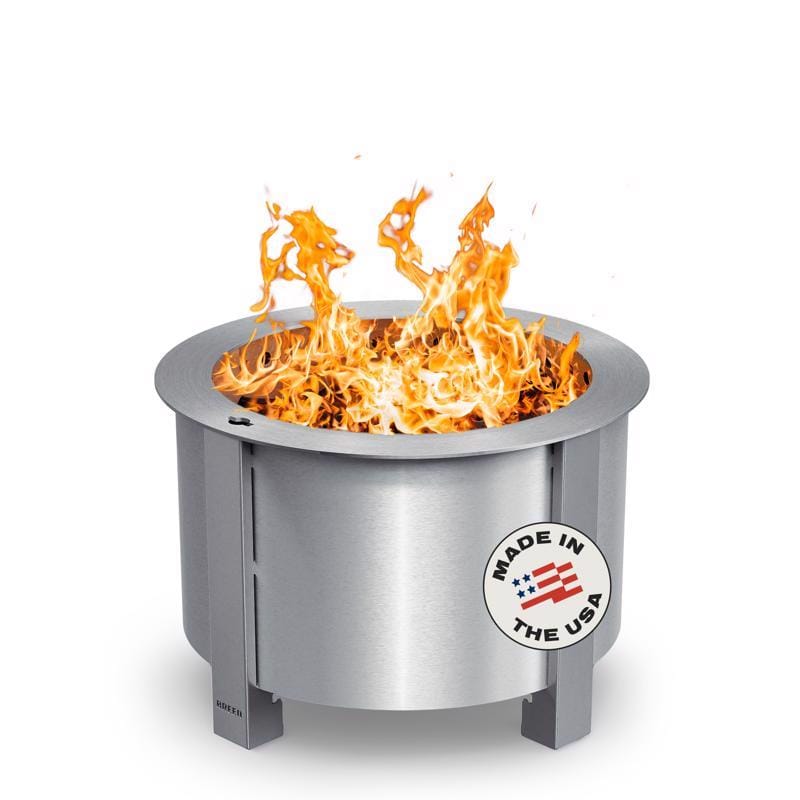 Breeo WH-X19S X Series 19 in. W Stainless Steel Outdoor Round Wood Fire Pit
