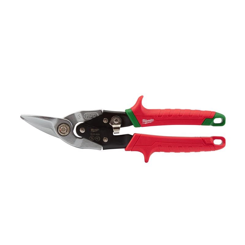Milwaukee 48-22-4550 10 in. Forged Alloy Steel Right Serrated Aviation Snips 22 Ga. 1 pk