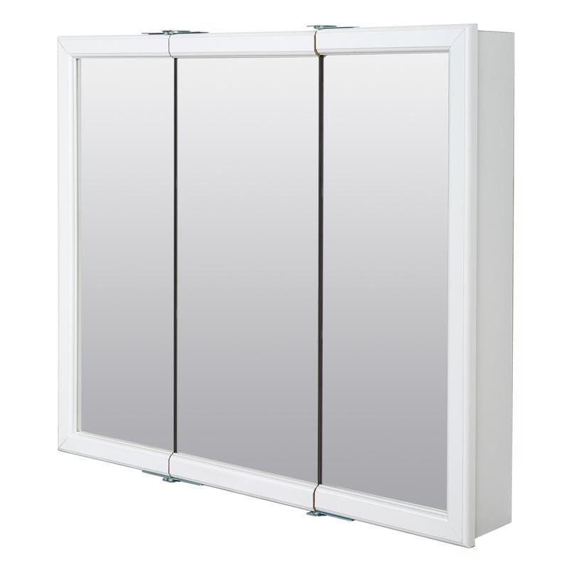 Zenna Home W30 25.75 in. H X 29.63 in. W X 4.5 in. D Rectangle Tri-View Medicine Cabinet