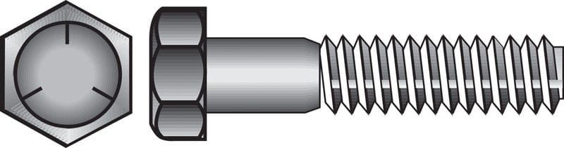 Hillman 200342 5/8 in. D X 1-1/2 in. L Heat Treated Zinc Steel Hex Head Cap Screw 25 pk