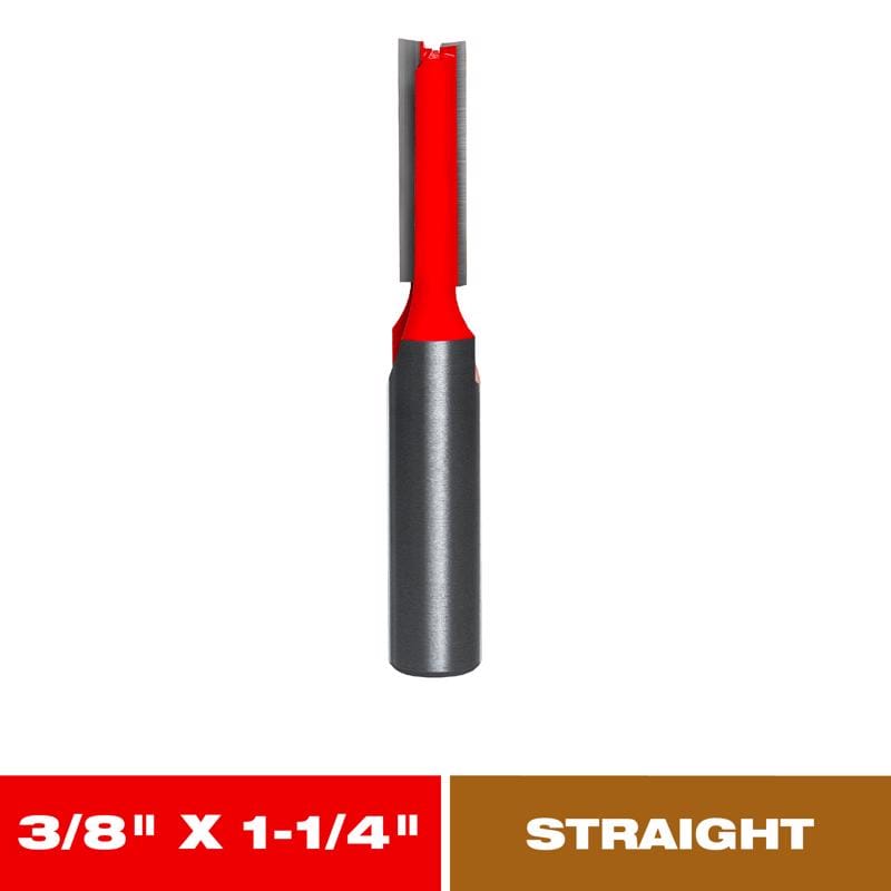 Diablo DR12110 3/8 in. D X 2-7/8 in. L Carbide Double Flute Straight Router Bit
