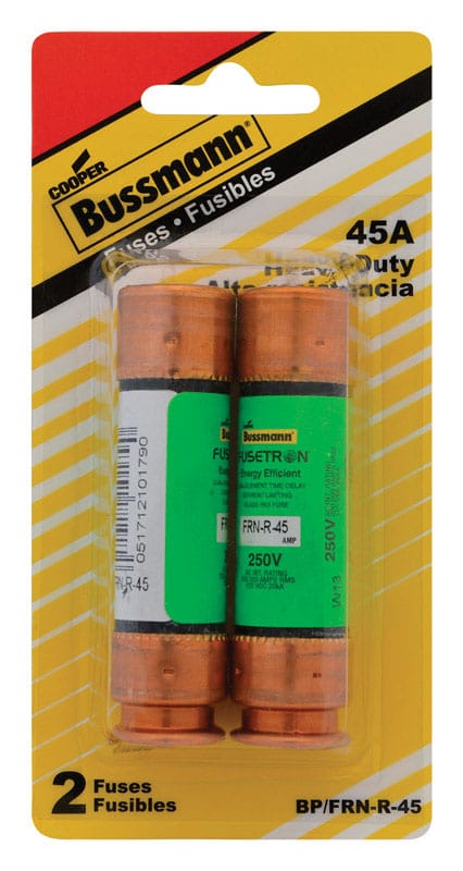 Bussmann BP/FRN-R-45 45 amps Dual Element Time Delay Fuse 2 pk