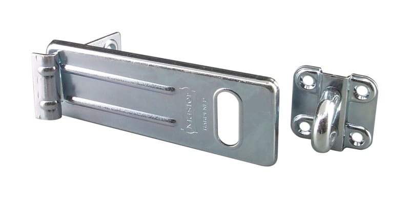 Master Lock 706D Zinc-Plated Hardened Steel 6 in. L Hinge Hasp 1 pk