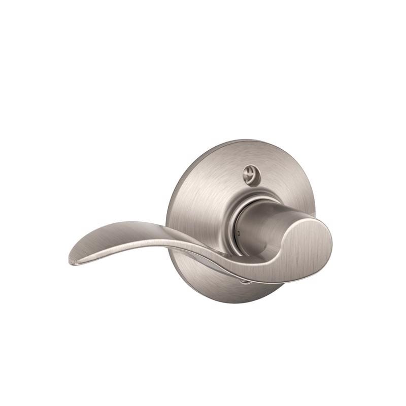 Schlage F170VACC619LH Accent Satin Nickel Dummy Lever