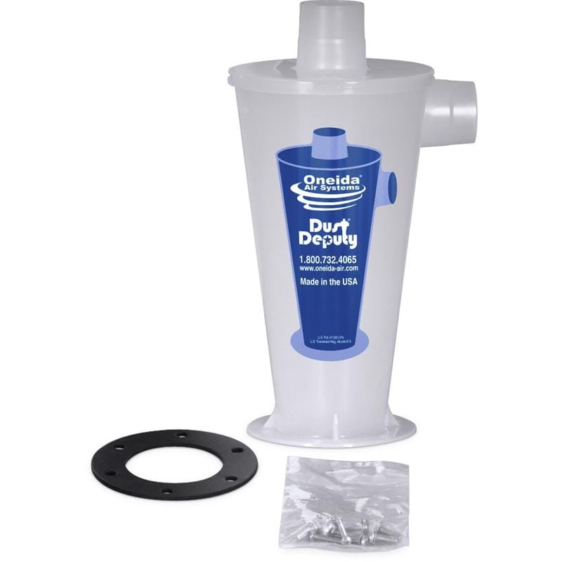 Oneida Air Systems AXD001004 Dust Deputy 13.5 in. L X 7 in. W X 8 in. D DIY Wet/Dry Vac Cyclone Separator Kit
