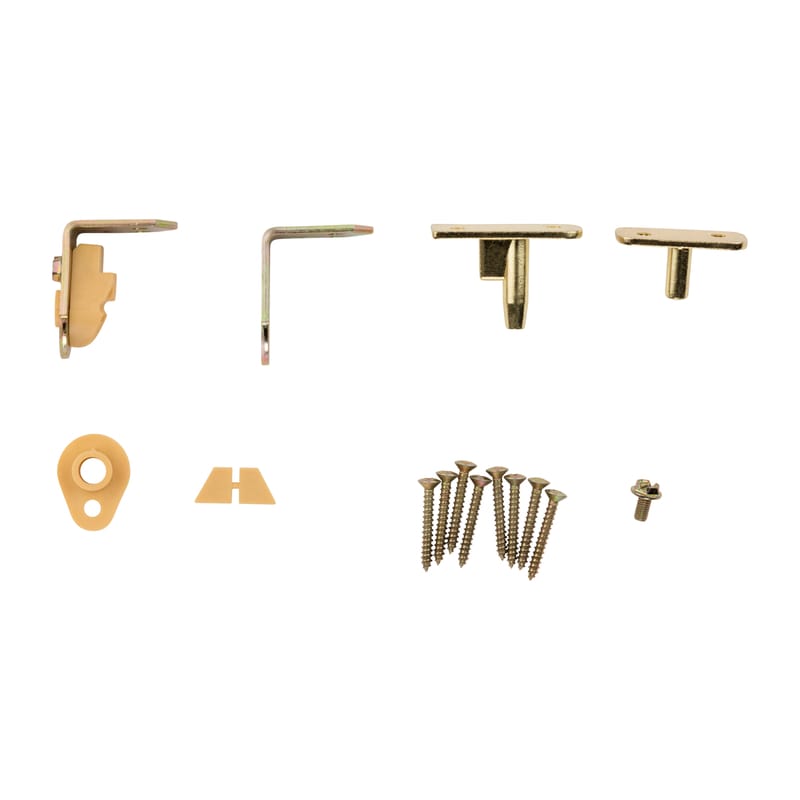 National Hardware N173-823 Swing N Stay Brass Cafe Door Hinge 1 pk