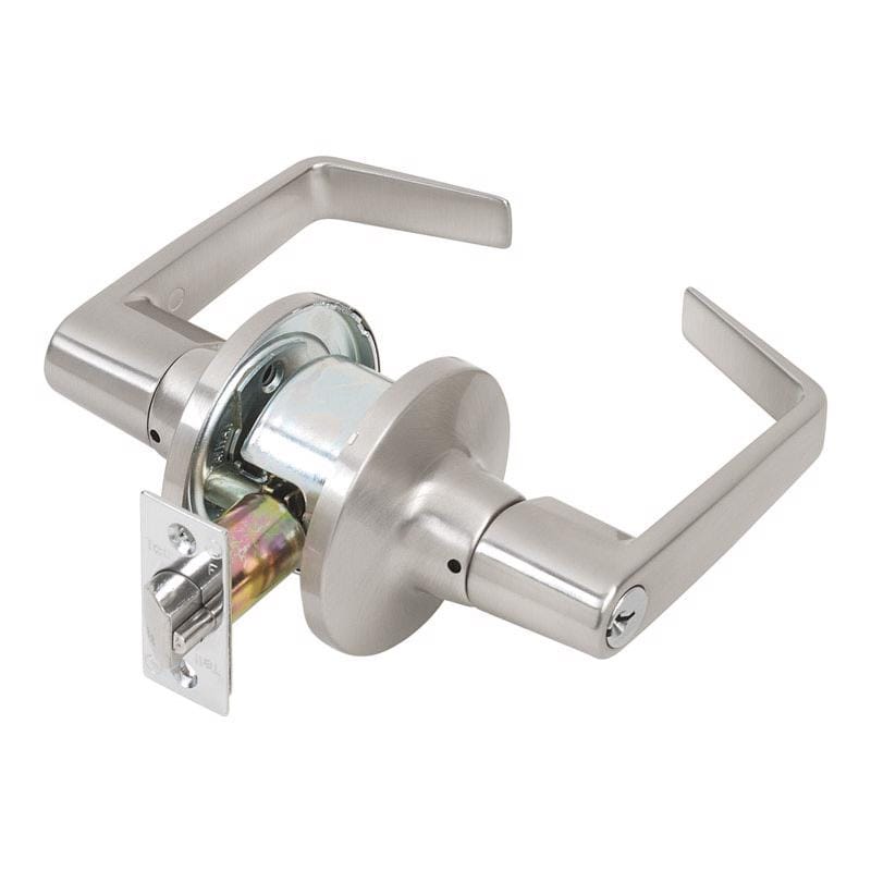 Tell CL100619 Cortland Satin Chrome Storeroom Door Knob 1-3/4 in.