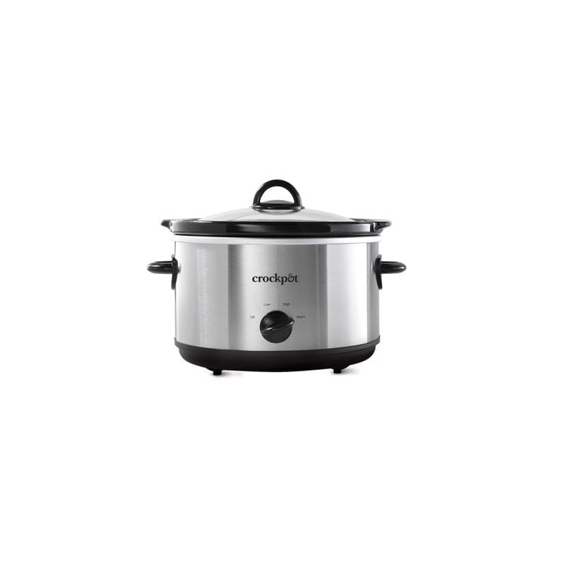 Crock-Pot 2131365 4.5 qt Black/Silver Stoneware Slow Cooker