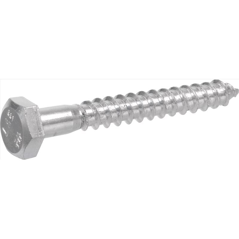 Hillman 230054 5/16 in. X 2-1/2 in. L Hex Zinc-Plated Steel Lag Screw 100 pk