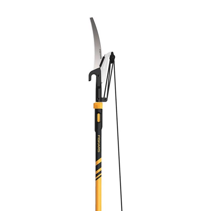 Fiskars 393951-1005 12 ft. Steel Curved Extendable Tree Pruner
