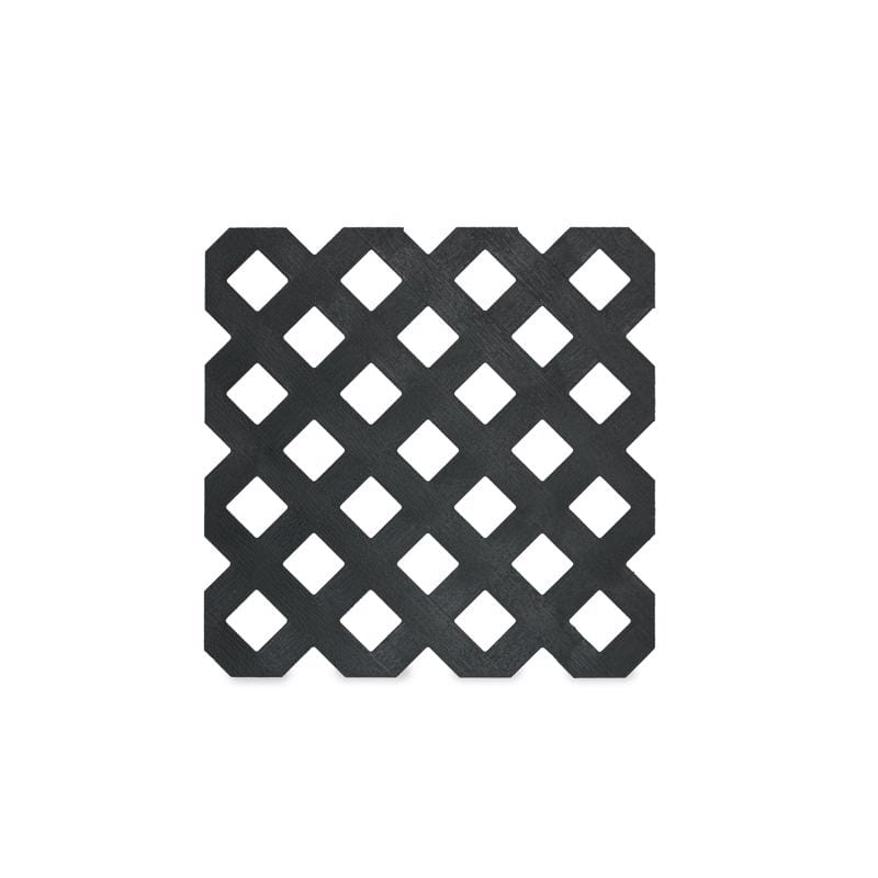 Grid Axcents 64837 4 ft. W X 8 ft. L Black Plastic Lattice Panel
