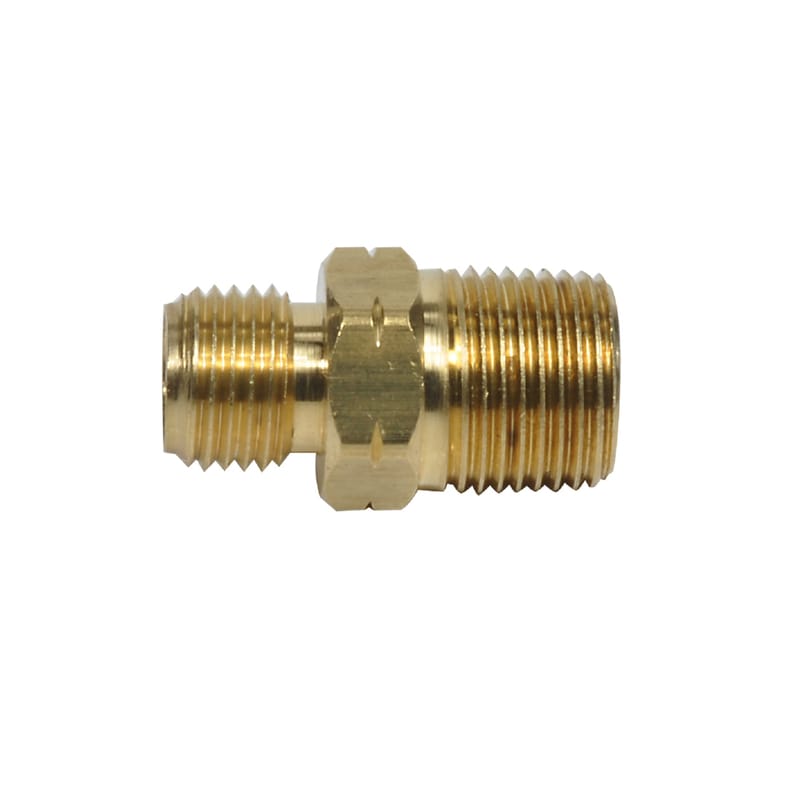 MR. Heater F276153 3/8 in. D X 9/16 in. D Brass MPT x MPT Propane Fitting