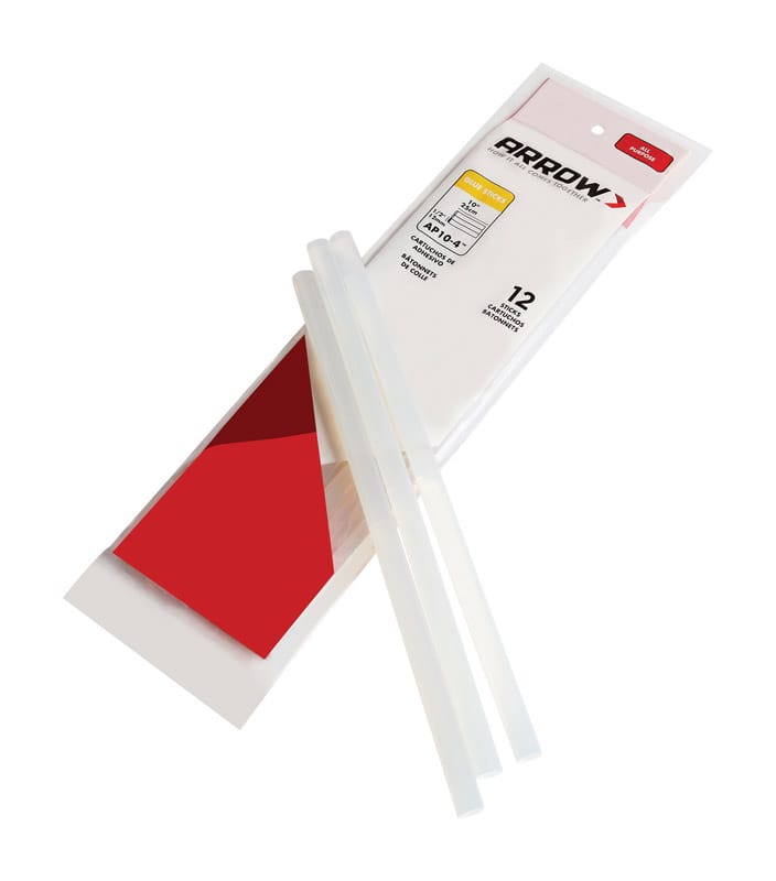 Arrow AP10-4 0.5 in. D X 10 in. L All Purpose Glue Sticks Clear 12 pk