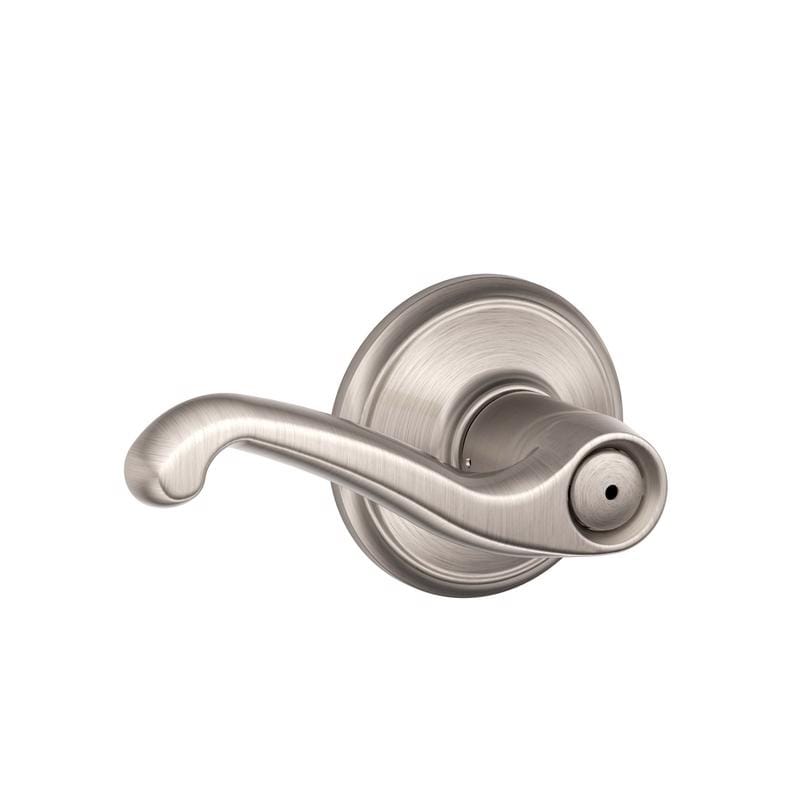 Schlage F40VFLA619 Flair Satin Nickel Privacy Lockset 1-3/4 in.