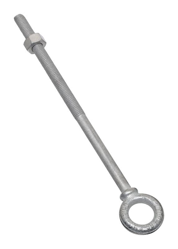 National Hardware N245-183 1/2 in. X 10 in. L Hot Dipped Galvanized Steel Eyebolt Nut Included