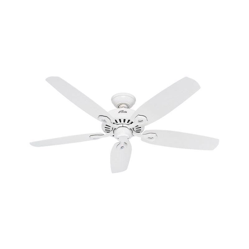 Hunter 53240 Builder 52 in. Snow White White Indoor Ceiling Fan