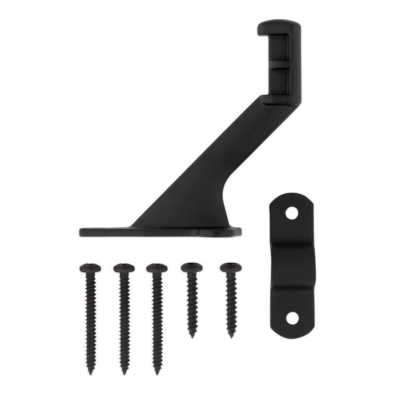 National Hardware N830-594 Black Steel Handrail Bracket