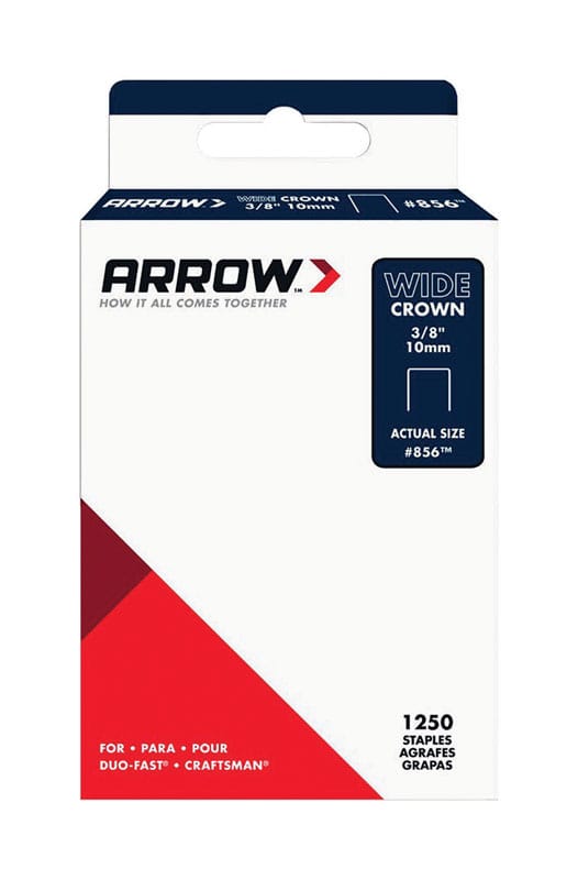 Arrow 856SP #856 1/2 in. W X 3/8 in. L 18 Ga. Wide Crown Standard Staples 1250 pk