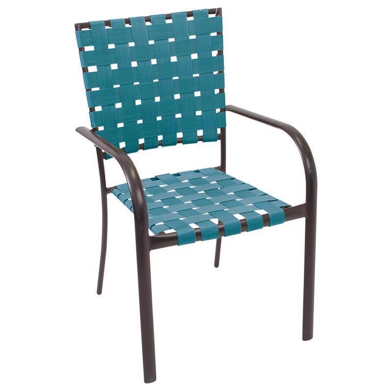 Rio Brands MW34-420PK44 Hadley Black Steel Frame Bistro Chair Teal