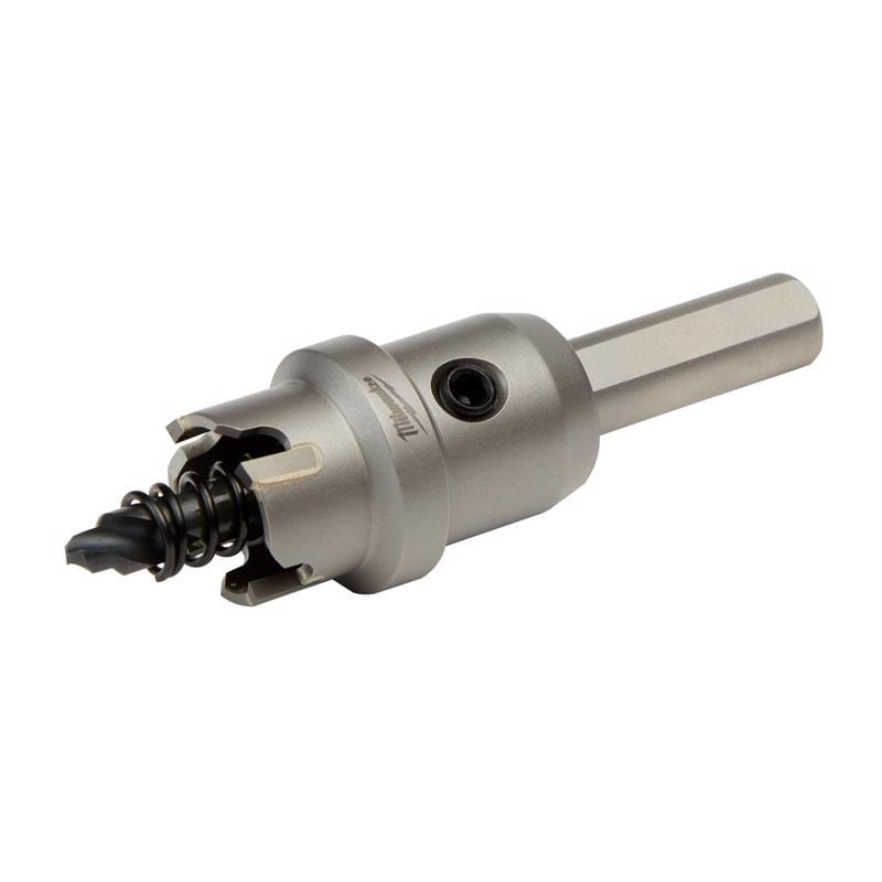 Milwaukee 49-57-8605 1/4 in. Carbide Grit Brad/Pilot Point 3/4 in. L X 3/8 in. D Hole Cutter