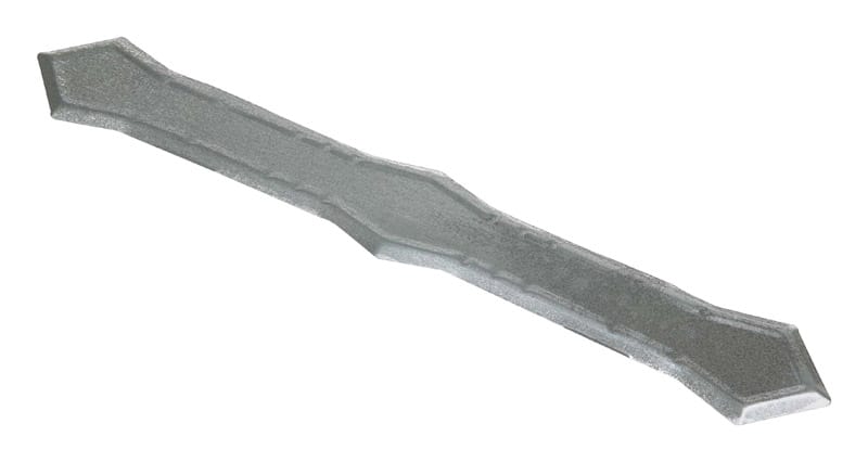 Amerimax 29029 0.25 in. H X 2 in. W X 13.5 in. L Gray Galvanized Steel K Downspout Band