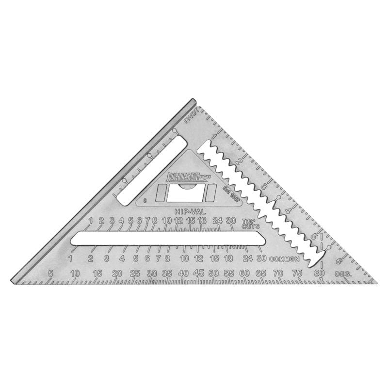 Johnson RAS-1B Johnny Square 7 in. L Aluminum Professional Rafter Square