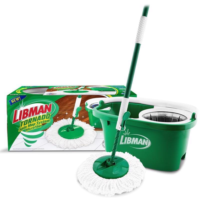 Libman 1283 Tornado 14 in. W Spin Mop with Bucket