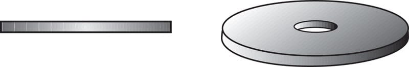 Hillman 290018 Zinc-Plated Steel 1/4 in. Fender Washer 100 pk