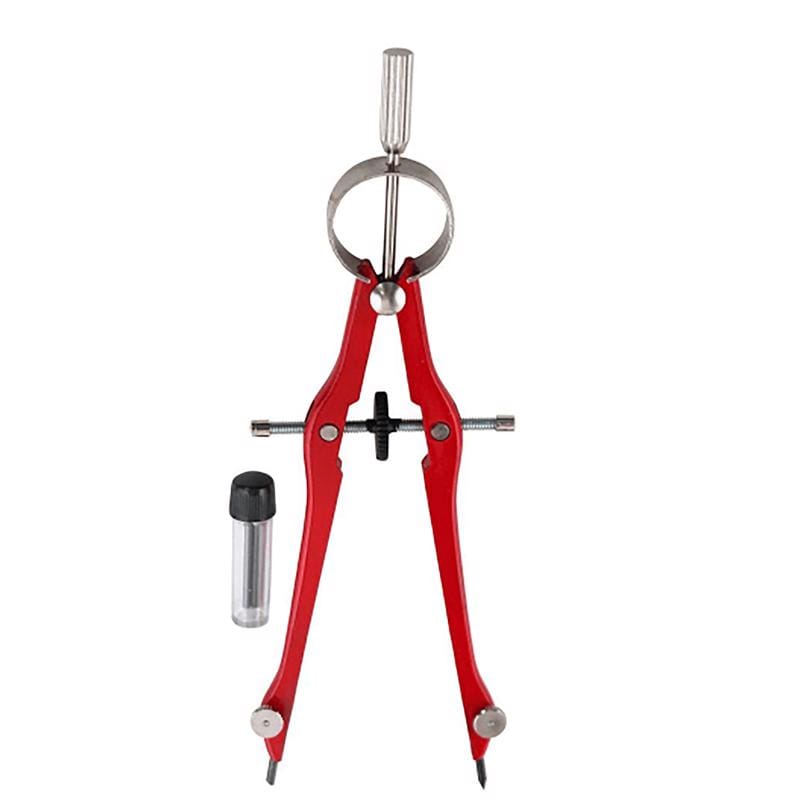 Empire 27030 5 in. L X 2 in. W Precision Pencil Compass 6 in. Red 1 pc