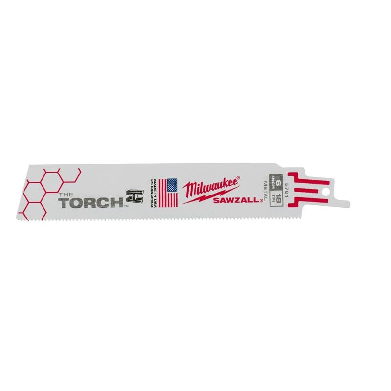 Milwaukee 48-00-5784 Sawzall Blade 18T 6" Torch 5 Pack
