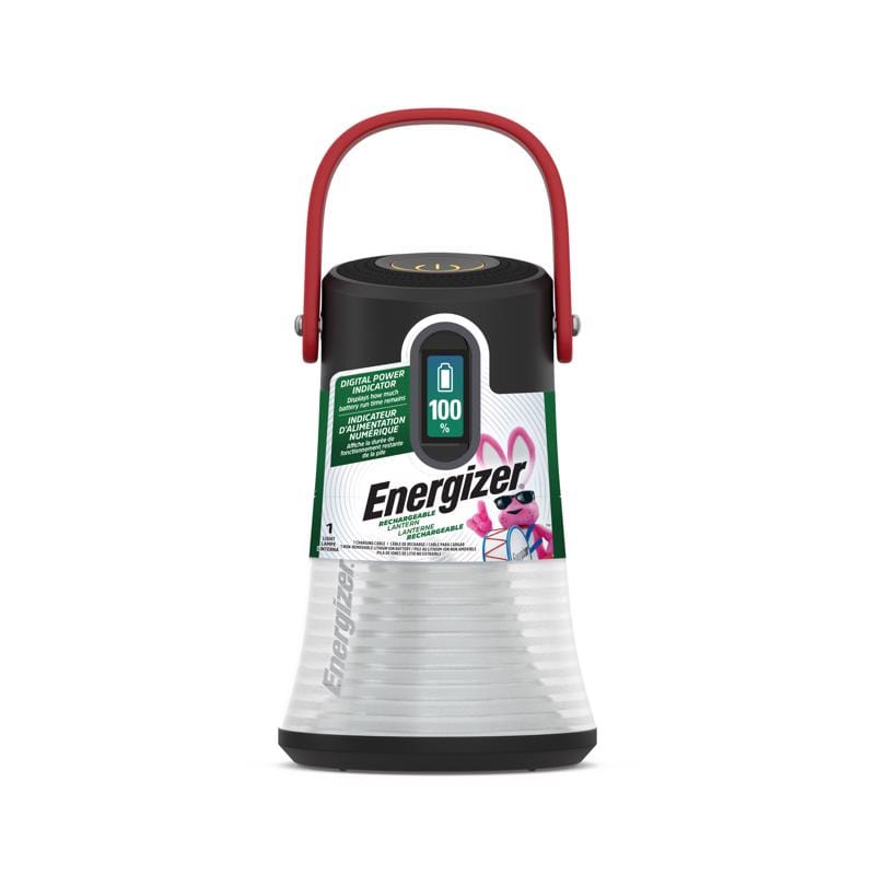 Energizer ENBGABL8 Digital Power Indicator 500 lm Black/White LED Lantern