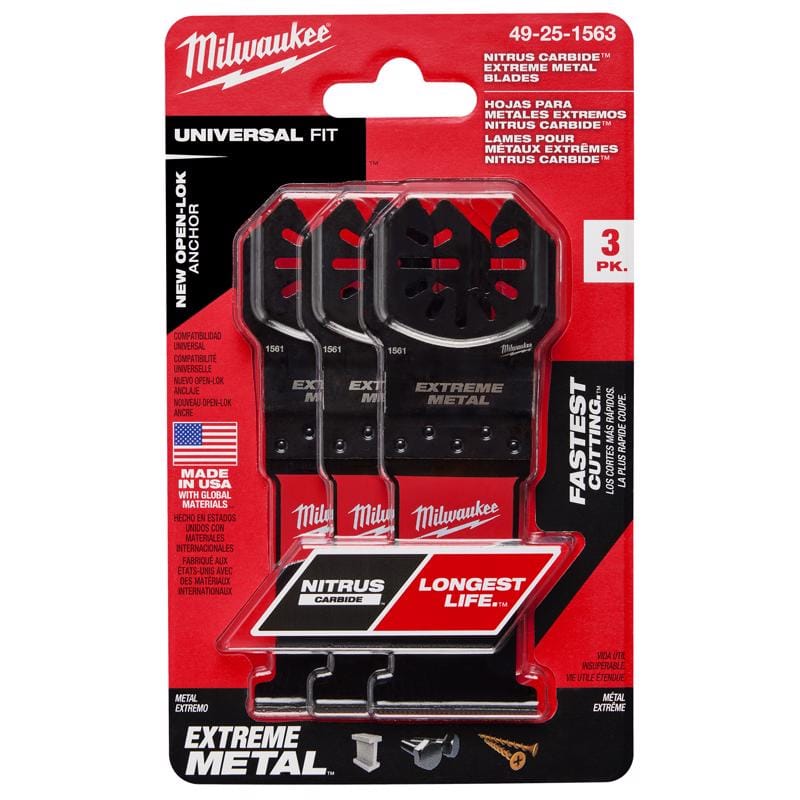 Milwaukee 49-25-1563 Oscilltng Blade Opn-Lk 3 Pack