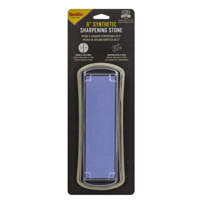 Smith'S SP-51314 6 in. L Dual Grit Whetstone Arkansas/Synthetic Double-Sided Sharpener 400/1000 Grit 1 pc